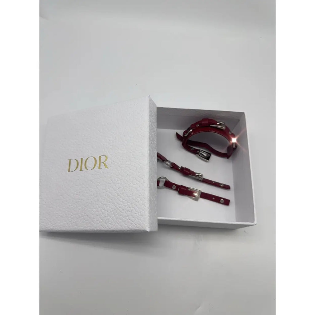 Dior - Leather jewellery set