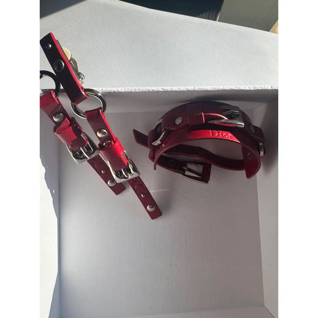 Dior - Leather jewellery set
