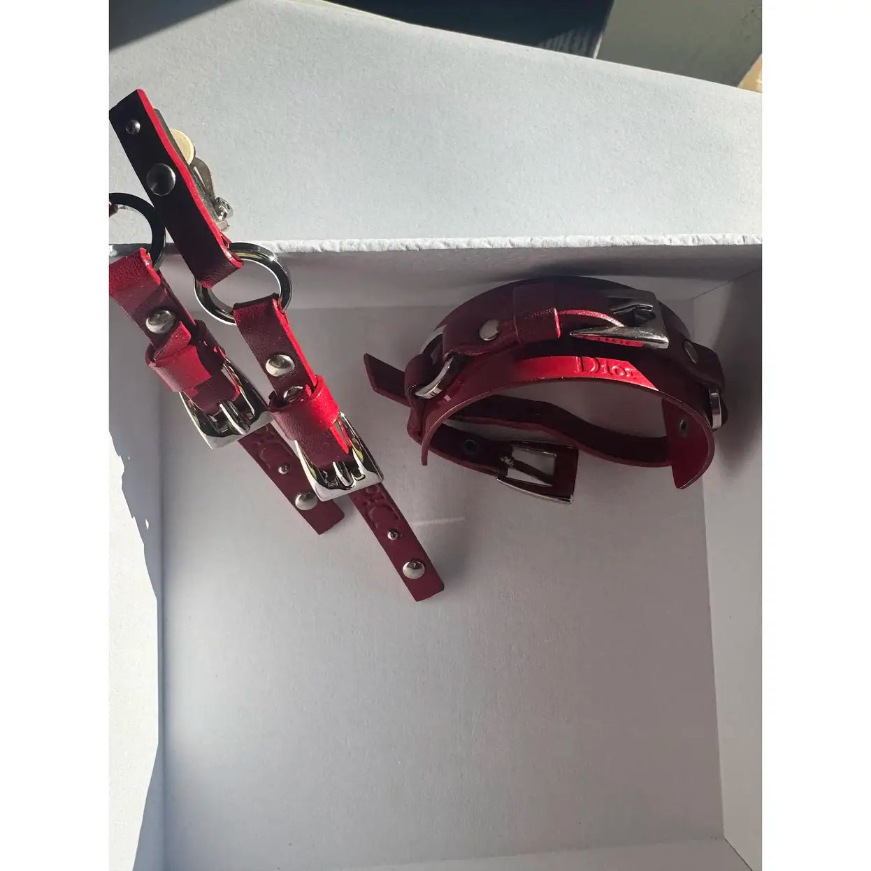 Dior - Leather jewellery set