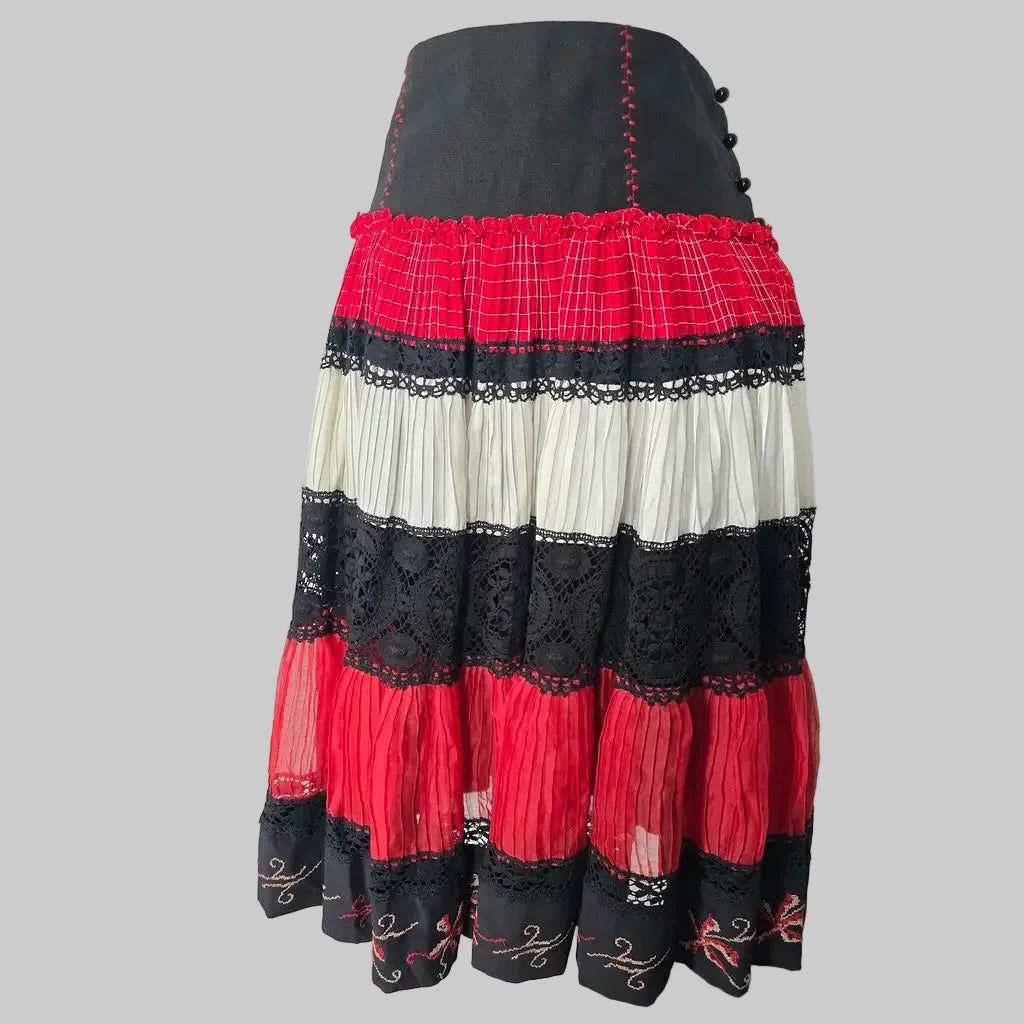 Jean Paul Gaultier Vintage Tiered Ruffle Skirt