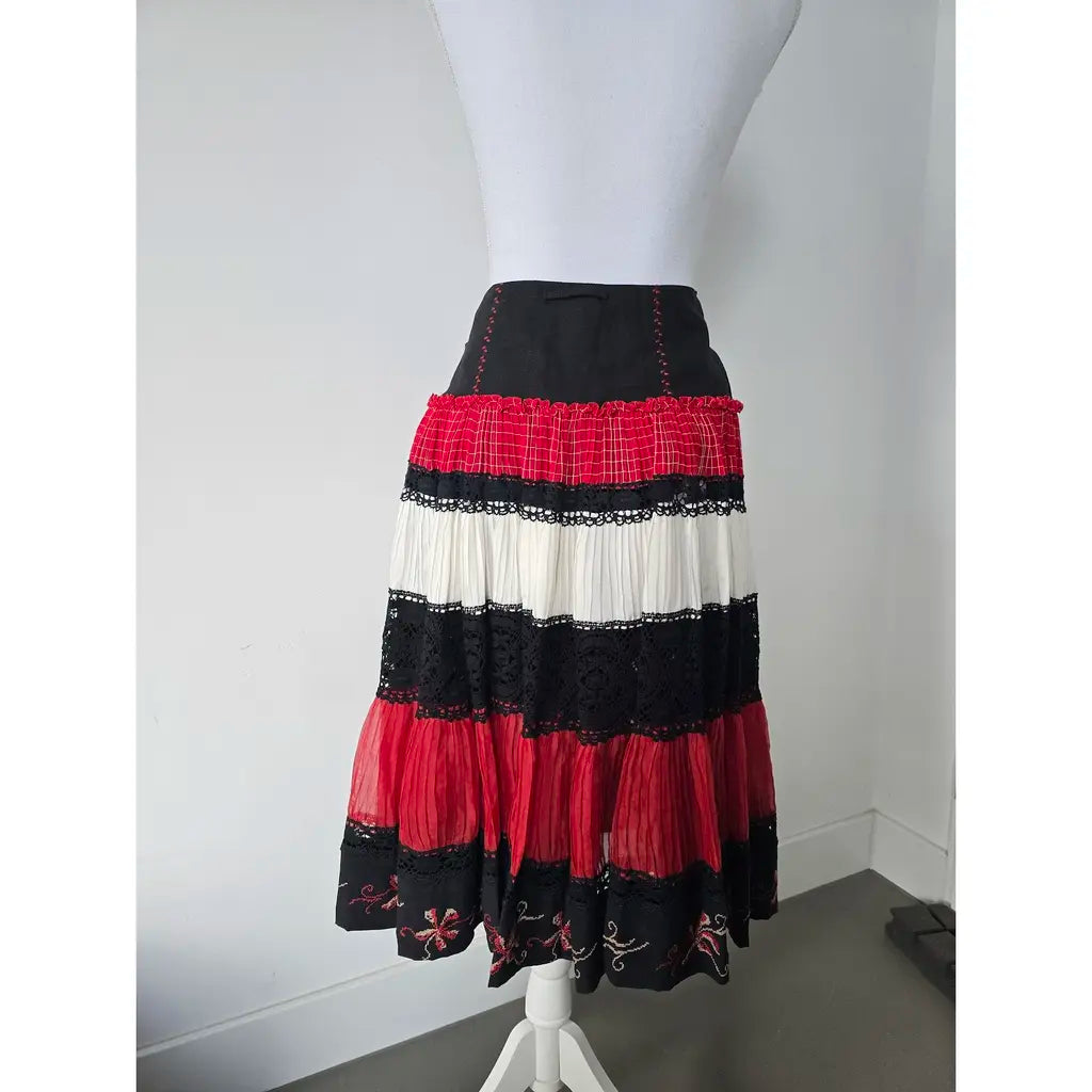 Jean Paul Gaultier Vintage Tiered Ruffle Skirt