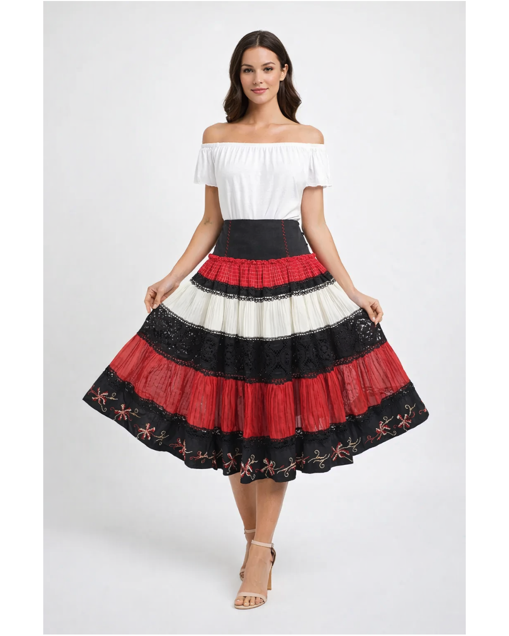 Jean Paul Gaultier Vintage Tiered Ruffle Skirt
