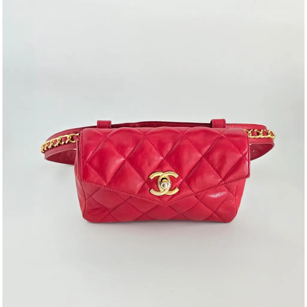 Chanel - Red Leather handbag