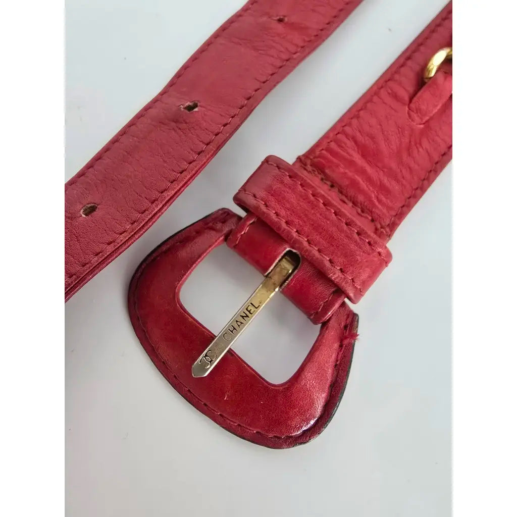 Chanel - Red Leather handbag